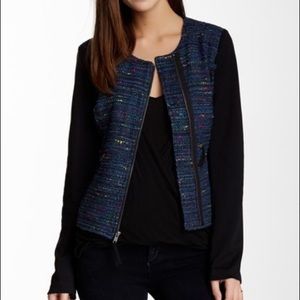 Ella Moss Tweed & Ponte Jacket Size XS